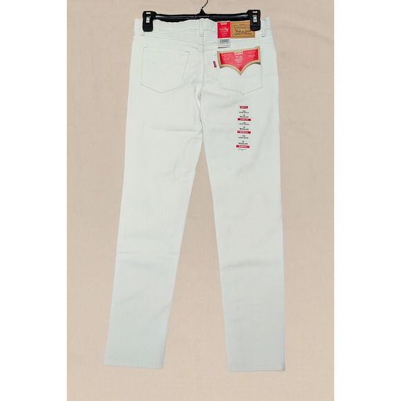 Levi’s 710 Girls 12 Regular White Skinny Jeans Denim Classic Minimalist Timeless - Picture 2 of 11